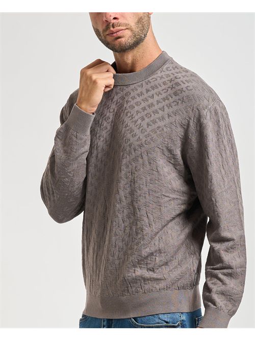 Men's Armani Exchange sweater in viscose blend ARMANI EXCHANGE | XM001316-AF10454U8092